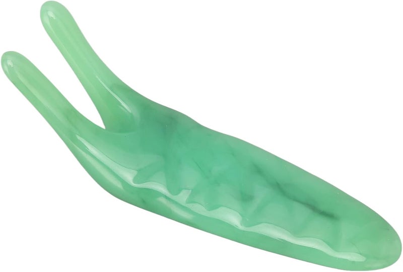 woobles Gua Sha Nose Tool, Reduce Puffiness Elegant Nose Bridge Reduces Pain for Facial Massage (Green) - Image 1